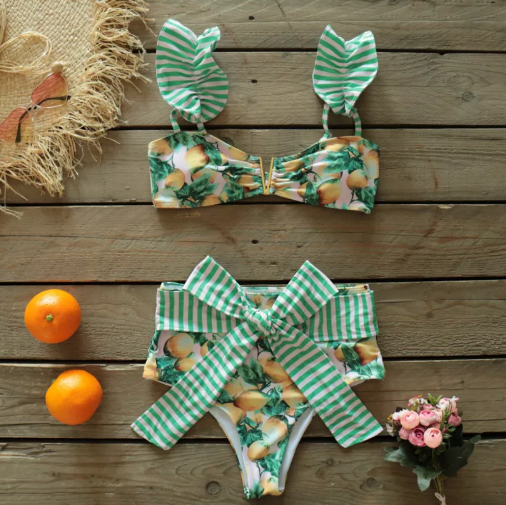 Pineapple Bikini Bap Wrap! - Reversible Crop Top ♻️ - Euphoric